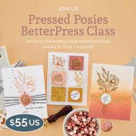 Spellbinders - Pressed Posies BetterPress Class Kit, BD-0830