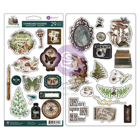 Coming Soon - Prima Marketing Chipboard Stickers - Nature Academia, 664756