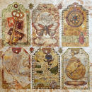 Ciao Bella 6x6 Deluxe Cabinet of Curiosities Paper - Pearl - Copper, CBDQ019