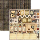 Ciao Bella 8x8 Paper Pad 12Pc - Cabinet of Curiosities, CBH085