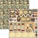 Ciao Bella 12x12 Paper Pad 8Pc - Cabinet of Curiosities - Patterns Pad, CBT085