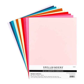 Spellbinders - Color Essentials Cardstock 8.5 x 11” – Meadow Collection, CS-070