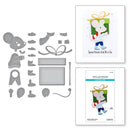 Spellbinders Etched Dies - Dancin' & Giftin' Mouse, S4-1318