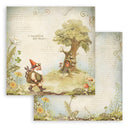 Stamperia D/S 12x12 Paper Pad 10Pc - Hidden Grove, SBBL168