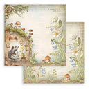 Stamperia D/S 12x12 Paper Pad 10Pc - Hidden Grove, SBBL168