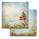 Stamperia D/S 12x12 Paper Pad 10Pc - Hidden Grove, SBBL168
