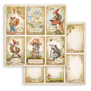 Stamperia D/S 12x12 Paper Pad 10Pc - Hidden Grove, SBBL168