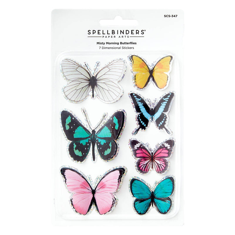 Spellbinders Stickers - Misty Morning Butterflies, SCS-347