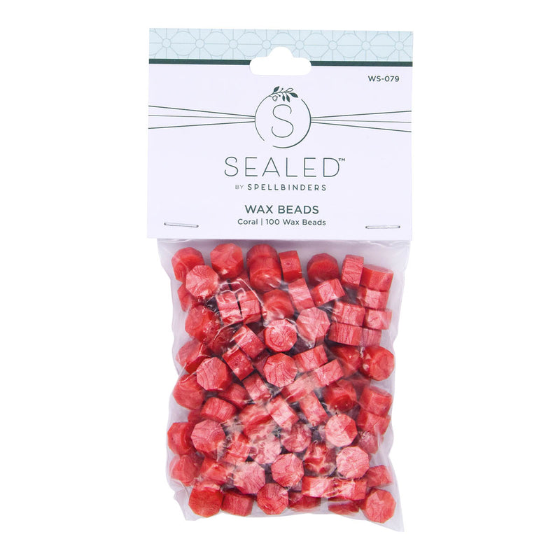 Spellbinders Wax Beads - Coral, WS-079