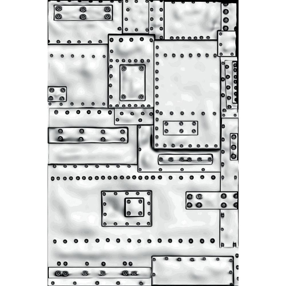 Sizzix 3-D Texture Fades Embossing Folder - Brickwork by Tim Holtz