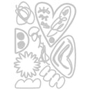 Sizzix Thinlits Die Set - Abstract Faces, 665845 by: Tim Holtz