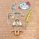 Elizabeth Craft Designs Clear Stamp & Die Sets - Hello Darling, CS281/1999
