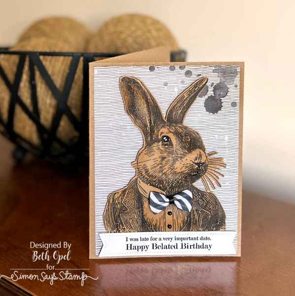 Stampers Anonymous Stamp Set - Mr. Rabbit, CMS478 by: Tim Holtz