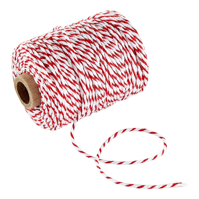 Spellbinders - Vivant Cotton Twine - Red & White, 1047.5002.20