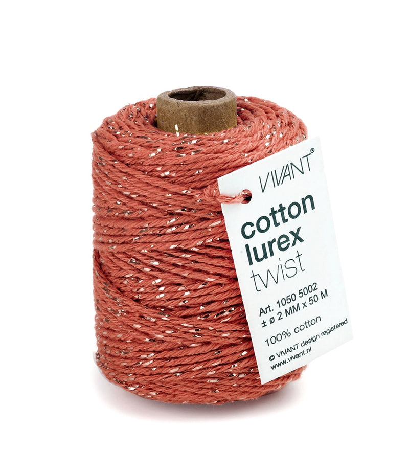 Spellbinders - Vivant Lurex Cotton Cord - Rust, 1050.5002.23