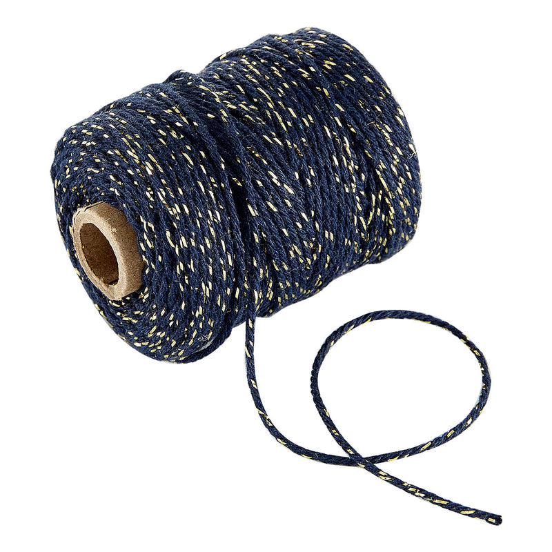 Spellbinders - Vivant Lurex Cotton Cord - Dark Blue, 1050.5002.44