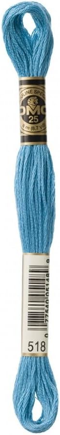 DMC 6-Strand Cotton Embroidery Floss - Light Wedgewood, 117 518