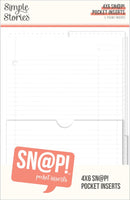 Simple Stories - 4x6 Sn@p! Pocket Inserts, 13330
