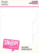 Simple Stories - 4x6 Sn@p! Divider Inserts, 13332