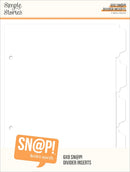 Simple Stories - 6x8 Sn@p! Divider Inserts, 13333