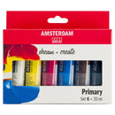 Amsterdam Standard Acrylic Paint Set 20ml 6/Pkg - Primary, 17820500