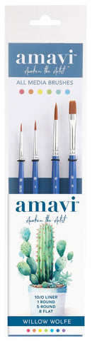 Willow Wolfe Amavi Artist Specialty Brush Set, 1900SET2