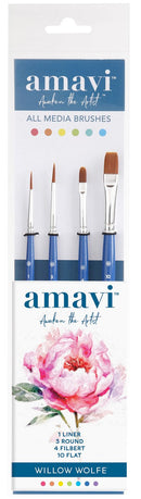 Willow Wolfe Amavi Artist Basic Shapes Brush Set, 1900SET6