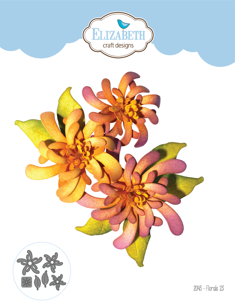 Elizabeth Craft Designs Die Set- Florals 23, ECD2043