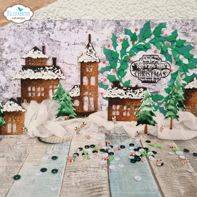 Elizabeth Craft Designs Die Set - Snow Village, ECD-2050