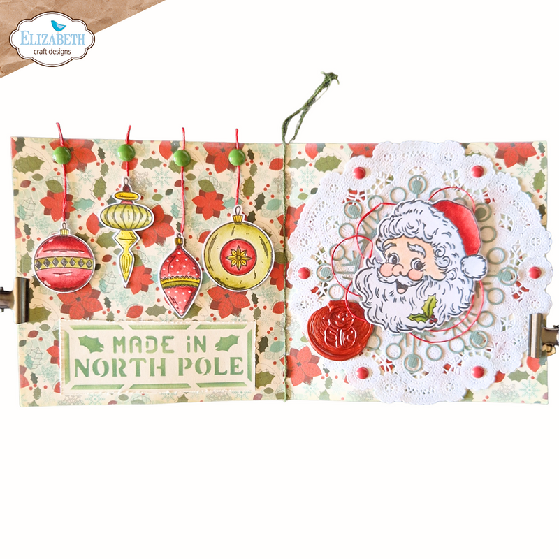 Elizabeth Craft Designs Stamp & Die Sets - Santa Claus, CS310& ECD2053