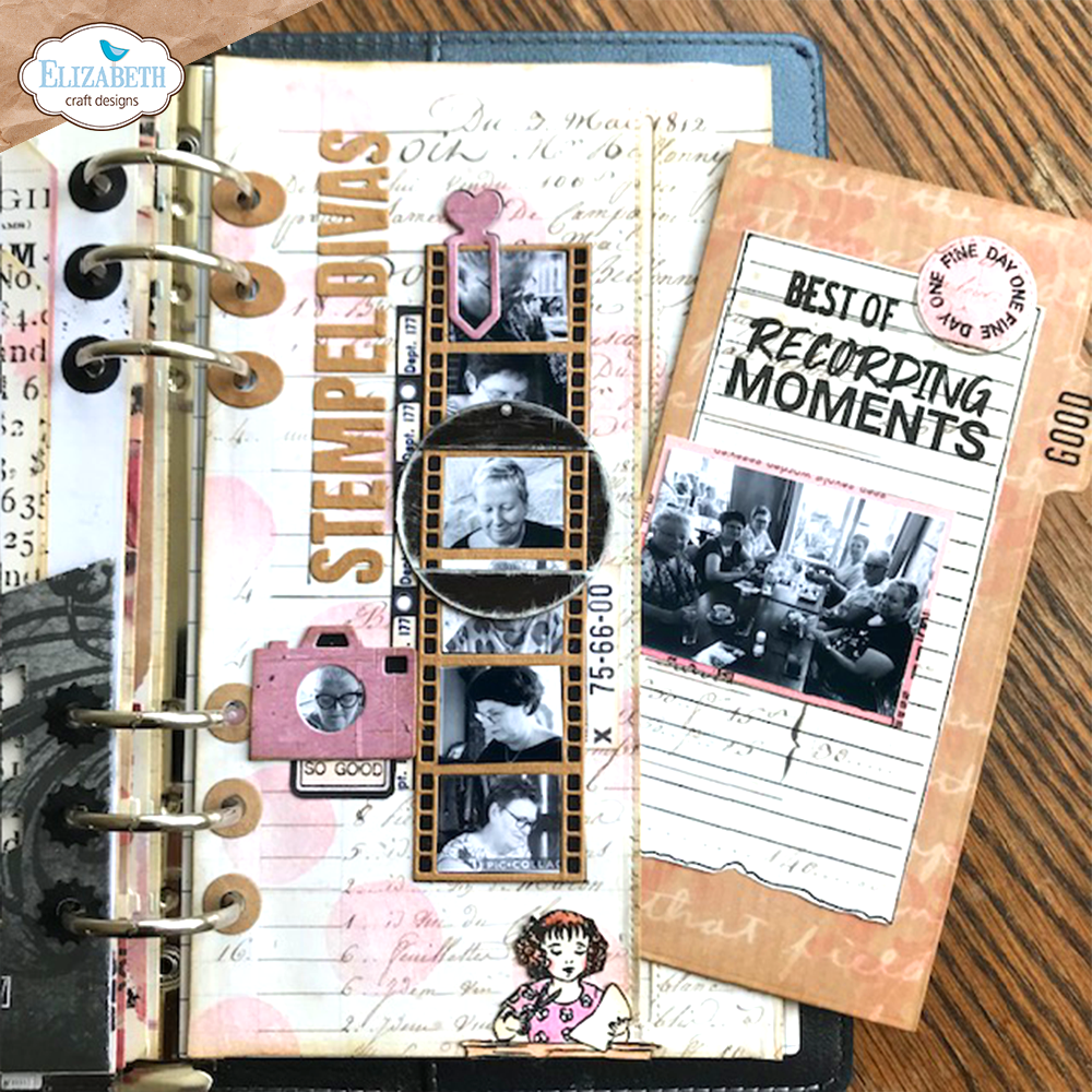 海外パターンペーパーElizabeth craft book5 ♯紙モノ Elizabeth Craft Designs Die Set- Tab 5 with Sliders, 2056