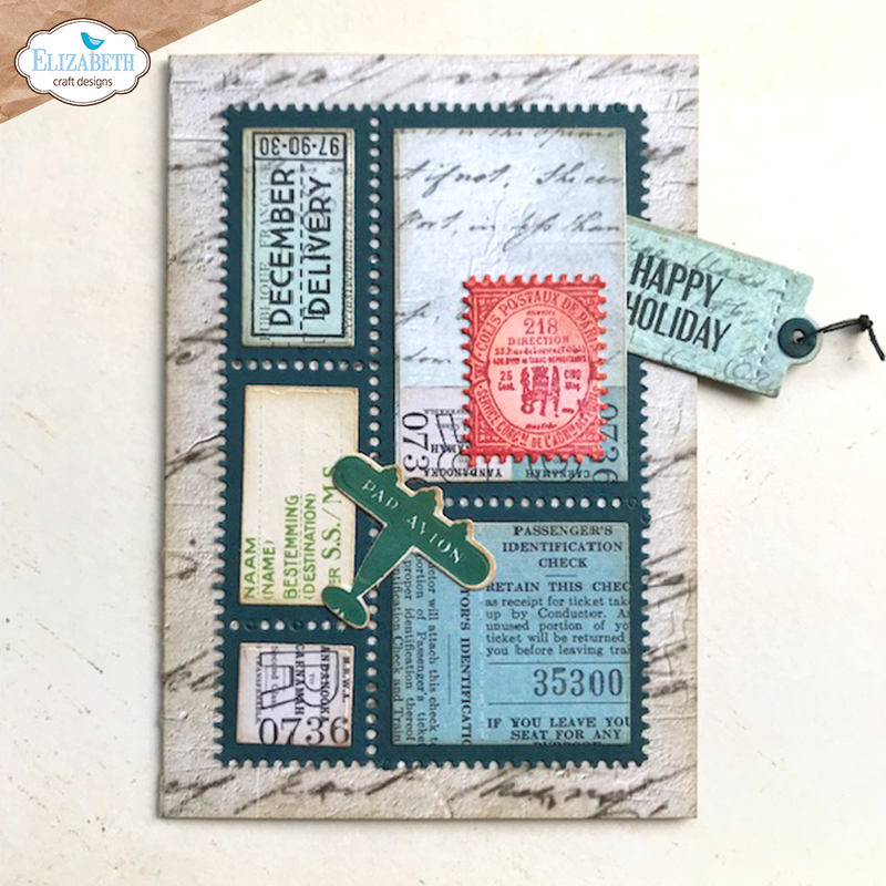Elizabeth Craft Designs Die Set- Postage Stamps, ECD2075