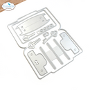 Elizabeth Craft Designs Die Set- Wallet with Keys, 2076