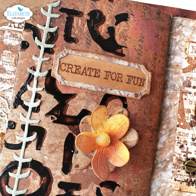 Elizabeth Craft Designs Clear Stamp & Die Sets - Stitched Borders/Border Flower, cs345/2114