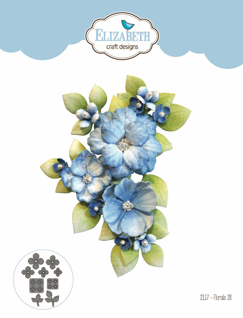 Elizabeth Craft Designs Die Set - Florals 28, 2117 by: Paper Flowers