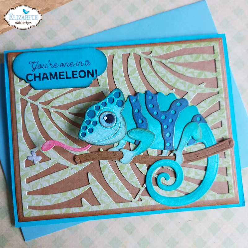 Elizabeth Craft Designs Die Set - Spy the Chameleon, ECD2128