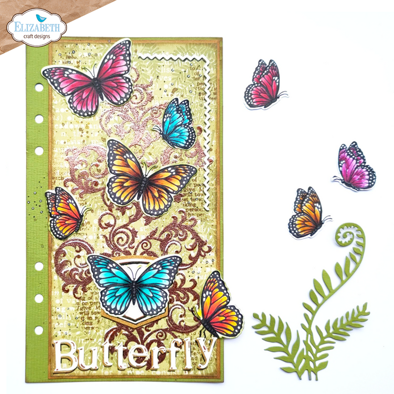 Elizabeth Craft Designs Die Set - Layered Butterfly, 2134