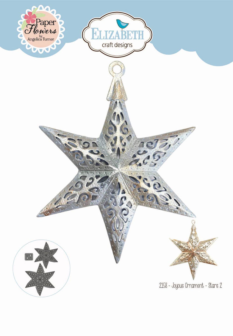 Elizabeth Craft Designs Die Set -joyous Ornament - Stars 2, 2158