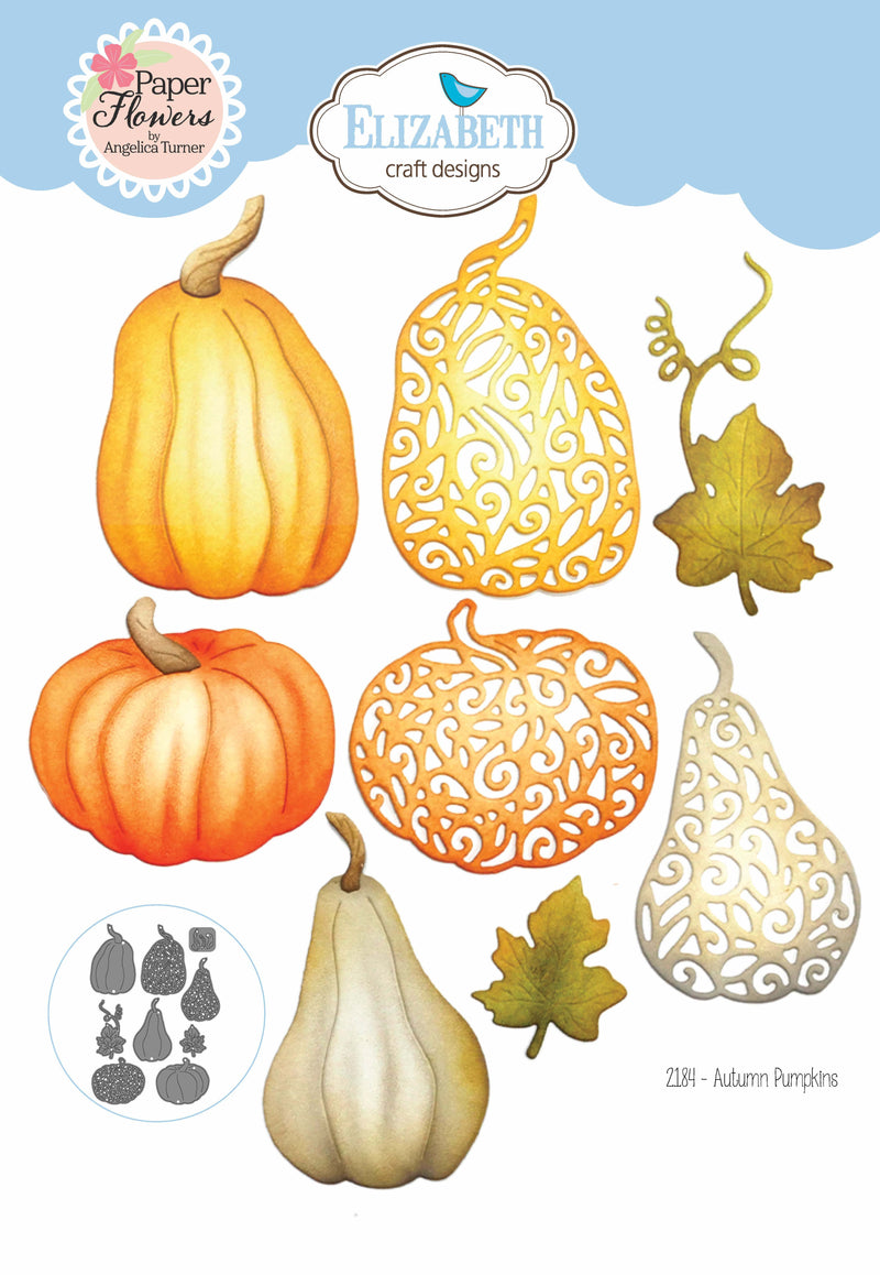 Elizabeth Craft Designs Die Set - Autumn Pumpkins, 2184 by: Angelica Turner