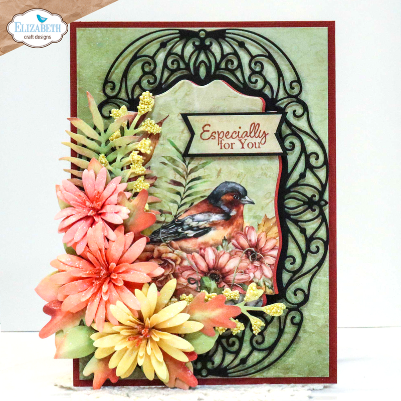 Elizabeth Craft Designs Die Set - Autumn Fancy Frame, 2185 by: Angelica Turner