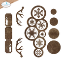 Elizabeth Craft Dies - Christmas Bubbles Edge Inlay, 2191