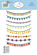 Elizabeth Craft Designs Die Set - Happy Banners, 2200 by: Annette Green