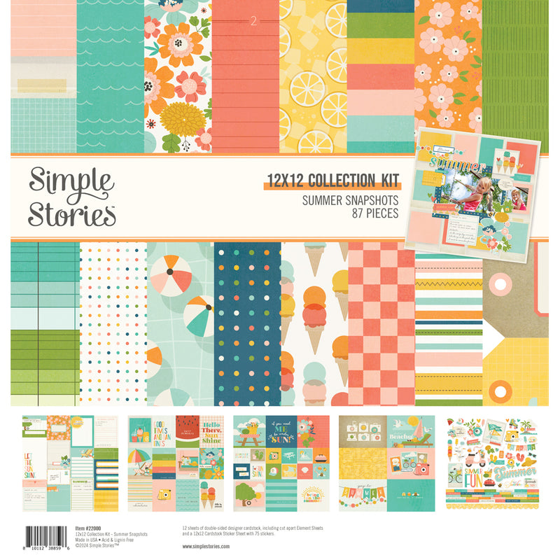 Simple Stories 12x12 Collection Kit- Summer Snapshots, SMS22000
