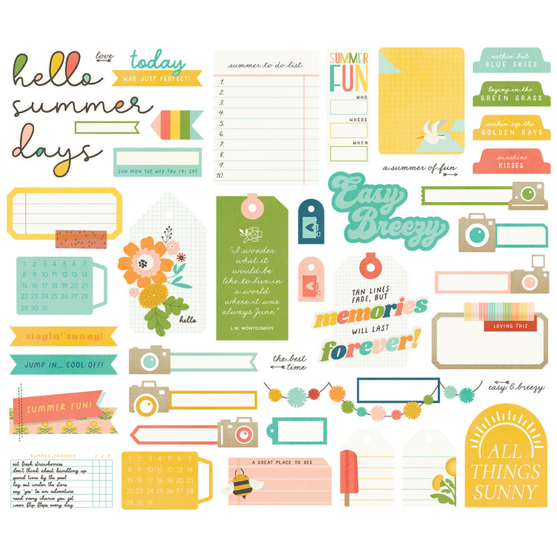 Simple Stories Journal Bits - Summer Snapshots, SMS22019