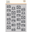 Simple Stories Stencil - Summer Snapshots, Cameras, SMS22030