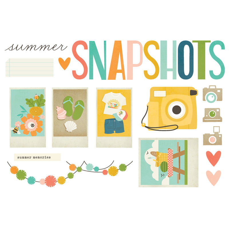 Simple Stories Simple Pages Page Pieces - Summer Snapshots, SMS22031