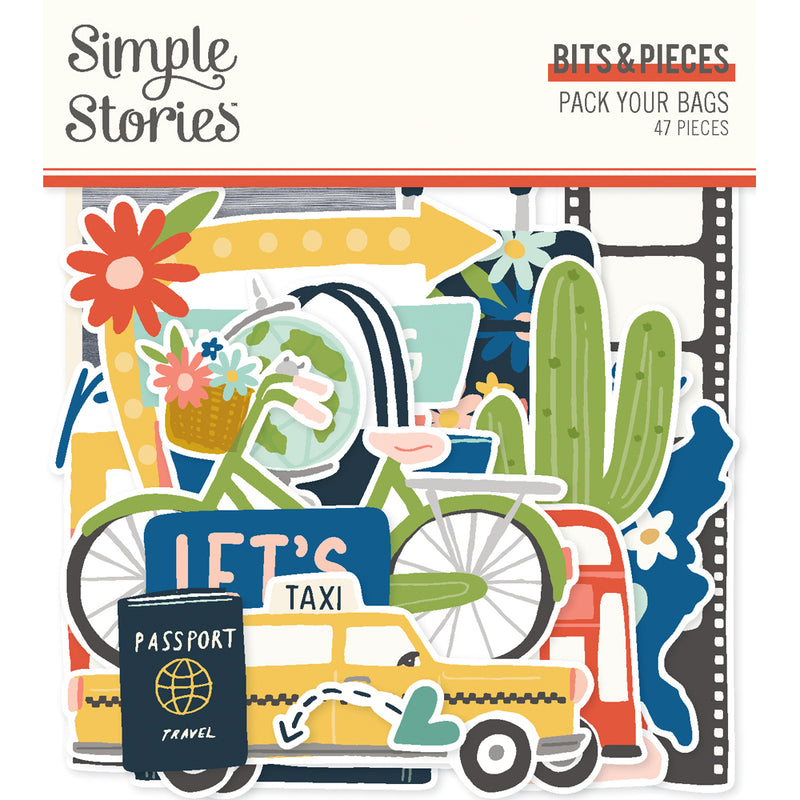 Simple Stories Bits & Pieces - Pack Your Bags, PYB22118