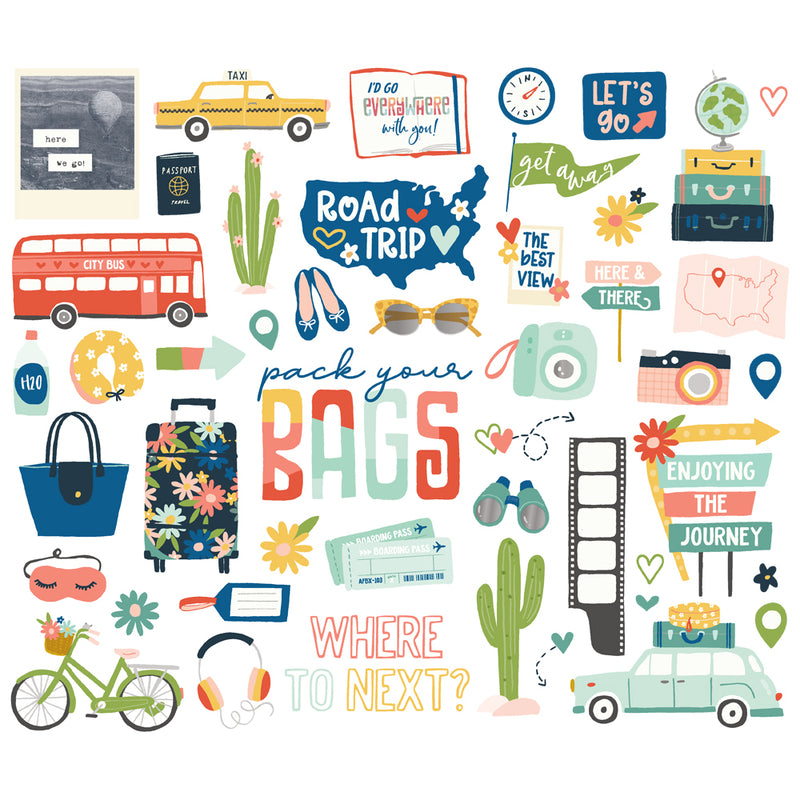 Simple Stories Bits & Pieces - Pack Your Bags, PYB22118