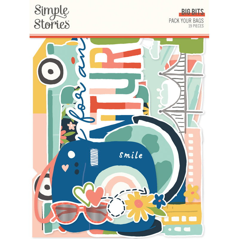 Simple Stories Big Bits - Pack Your Bags, PYB22120