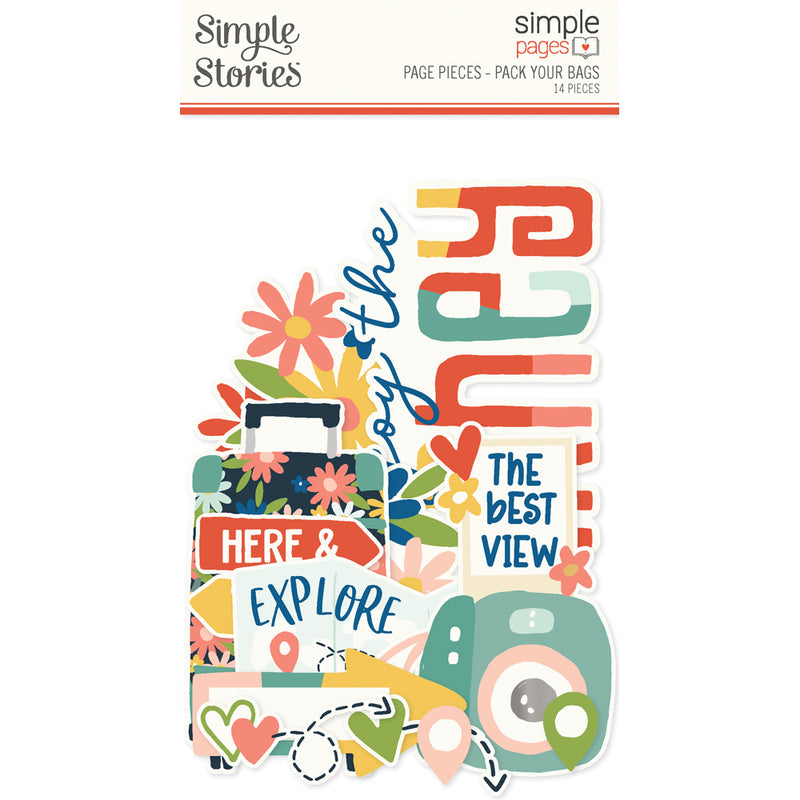 Simple Stories Simple Pages Page Pieces - Pack Your Bags, PYB22129